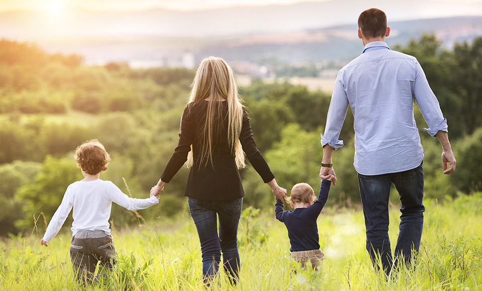 family holding hands