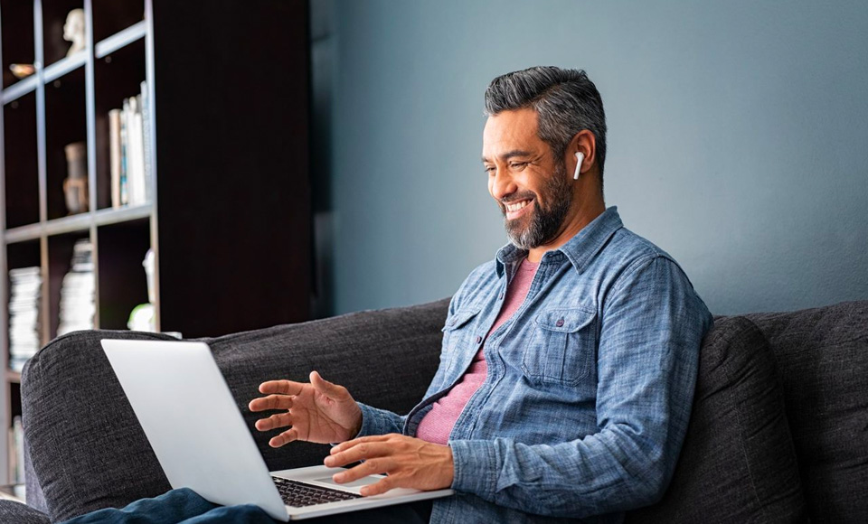 man on laptop